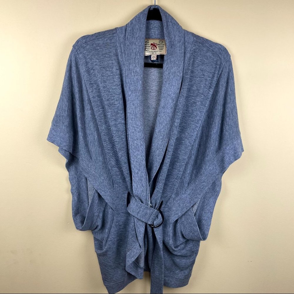 French Connection Wool Belted Poncho Cardigan S